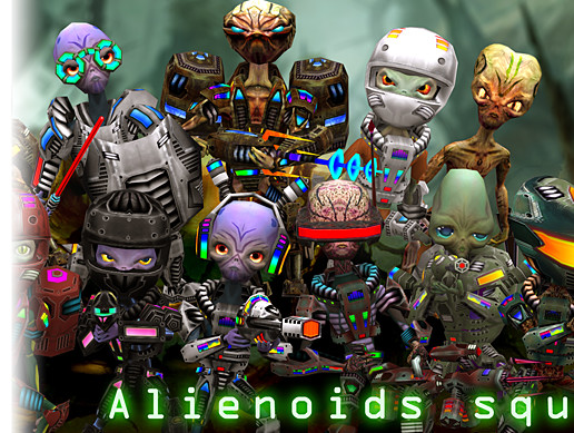3D 外星人模型资源 3DRT-AlienoidsSquadPack