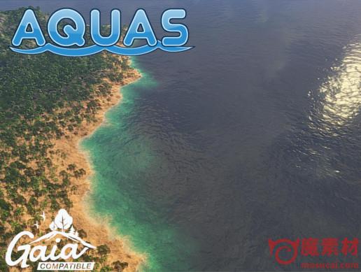 unity 3D 水插件 河流插件 海洋插件 海岛 AQUAS Water – River Set v1.4.2