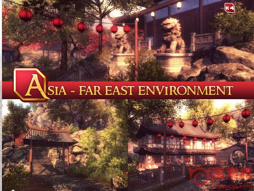 unity 3D 中国古风 仙侠 中国风 竹林 场景资源下载 Asia – Far East Environment