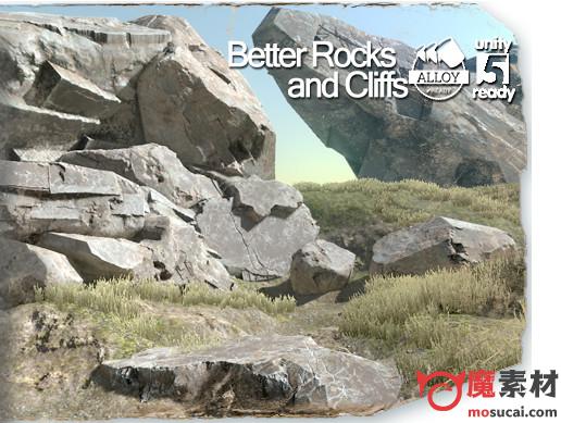 unity 3D 岩石和悬崖资源下载 Better Rocks and Cliffs