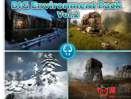 unity 雪山 森林 戈壁 沙漠 夜景场景BIG_Environment_Pack_Vol2