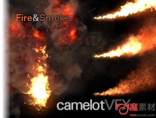 unity 火 爆炸 粒子特效写实CamelotVFX: Fire & Smoke