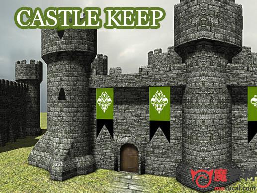3D 中世纪城堡 模型Castle Keep