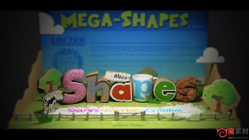 unity Mega Shapes卡通场景制作编辑插件 神奇的卡通场景与模型制作工具