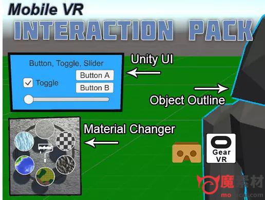 unityVR交互插件Mobile VR Interaction Pack
