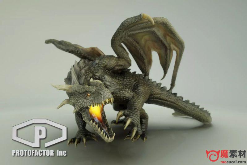 3D龙模型资源下载MOUNTAIN DRAGON