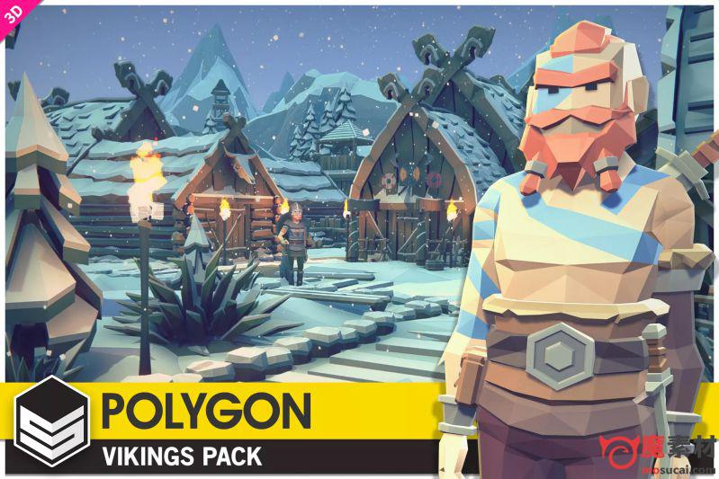 unity3D多边形维京人资源包POLYGON – Vikings Pack v1.0