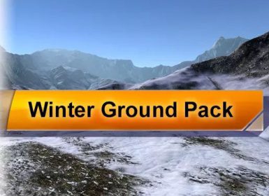 unity冬季雪地地板材质资源包Winter Ground Pack v1.2